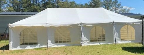 20x40 tent with sidewalls