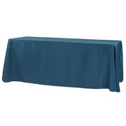 90"x156" Polyester Navy Blue Rectangle Tablecloths