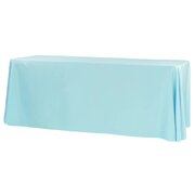 90"x132" Rectangle Baby Blue Tablecloths