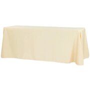 90"x132" Rectangle Champagne Tablecloths