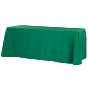90"x156" Rectangle Emerald Green Tablecloths
