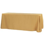 90"x132" Rectangle Gold Tablecloths