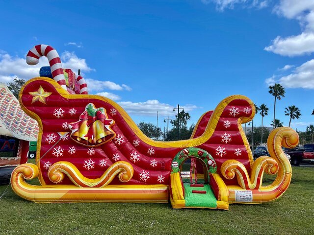 18' Santa Sleigh Slide