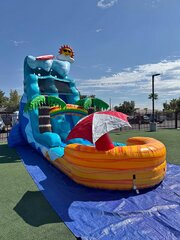 18' Ocean Beach Slide with Pool