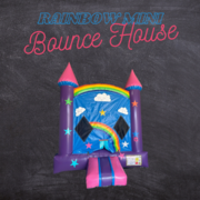 Mini Rainbow Bounce House 