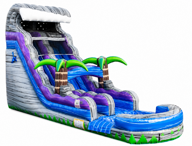 18' Purple Punch Tropical Water Slide with POOL