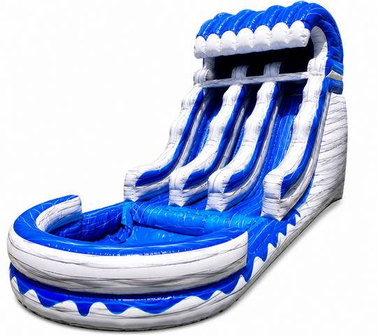 15' Double Lane Tidal Wave with POOL waterslide 