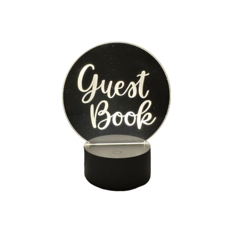 Guest Book LED Table Sign