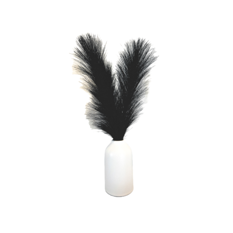 Black Pampas Vase