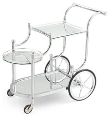 Glass Tiered Cart