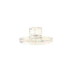 Clear Wide Candle Holder