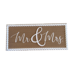 Mr. & Mrs Wood Sign