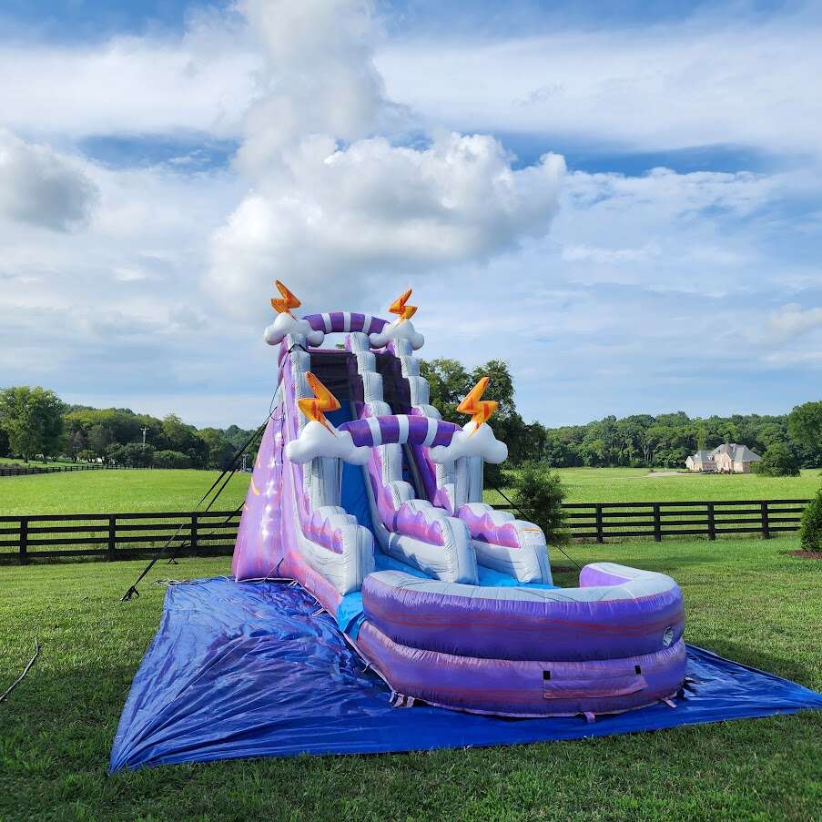 Purple Thunder water slide rentals Columbia, TN