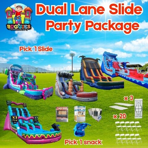 Dual Lane Slide Party Package