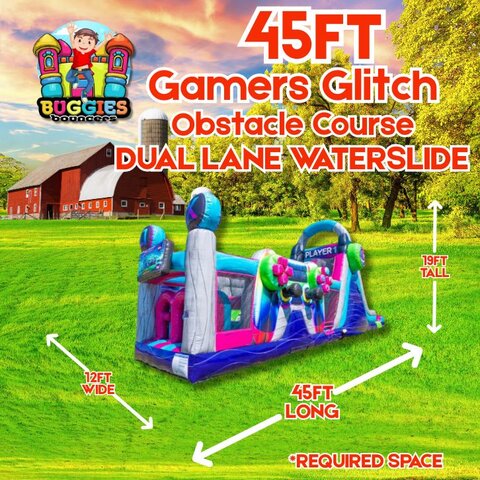 Gamers Glitch Obstacle Course water slide