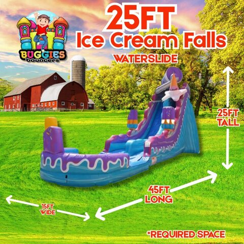 25 Ft Ice Cream Falls Water Slide
