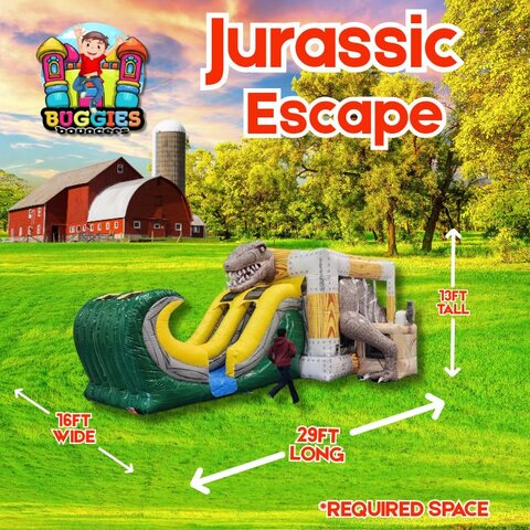 Jurassic Escape Bounce House Combo