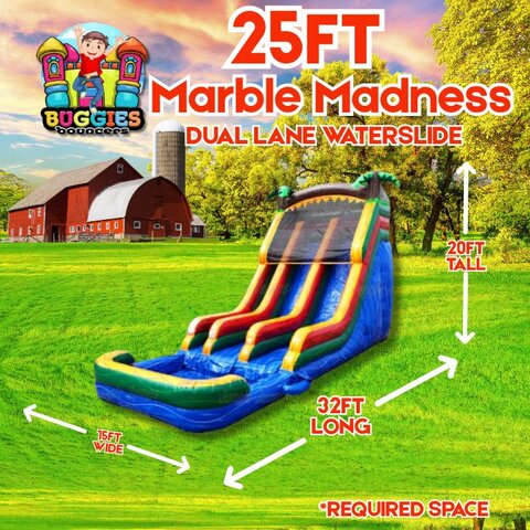 Marble Madness Falls Water Slide