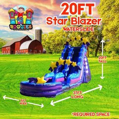 20 ft Star Blazer Water Slide