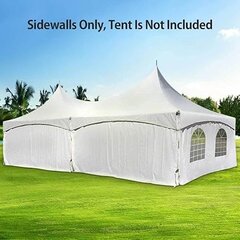 20x40 Tent side walls 4 solid and 4 Windowed