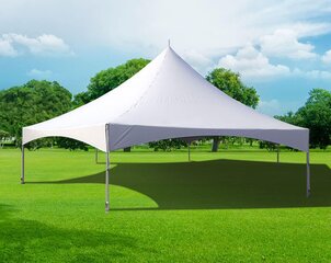 40' Hexagon Premium High Peak Party Tent, White