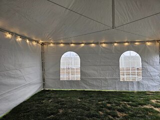 20x20 Tent Side Wall Windowed