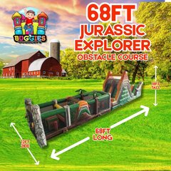68 Ft Jurassic Explorer Obstacle Course 