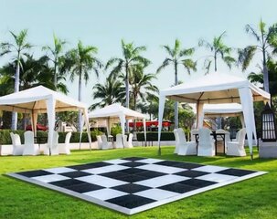 12' x 12'  Black/White Checkered Dance Floor
