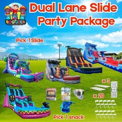 Dual Lane Slide Party Package