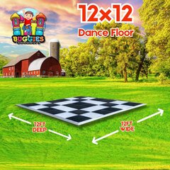 12' x 12'  Black/White Checkered Dance Floor