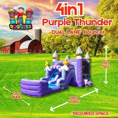 Purple Thunder 4in1 adventure bouncer