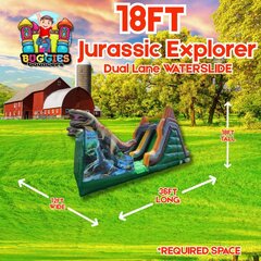 Jurassic Explorer Dual Lane slide
