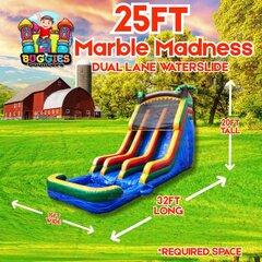Marble Madness Falls Water Slide