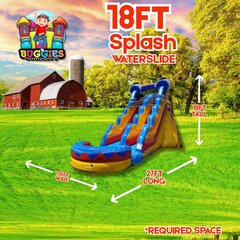 18Ft Splash Slide Water Slide