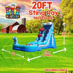 20Ft Stingray Water slide