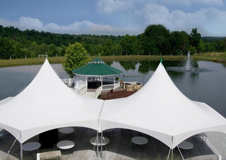 2-40' Hexagon Premium High Peak Frame Party Tent Rental