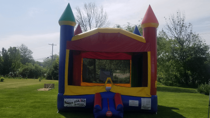 School fun day for kids at a local school. 3 different bounce houses were ordered