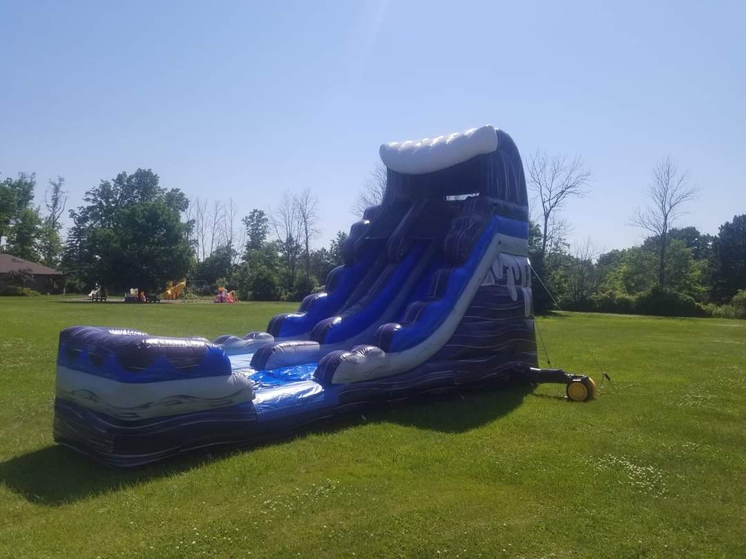 Bounce House Rental Buffalo, NY | buffalobouncehouserental | 16 Ft Night Wave Water Slide