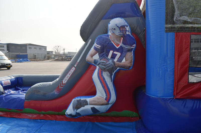 Mega Buffalo Sports Bounce House with Slide Rental Ultimate Game Day
