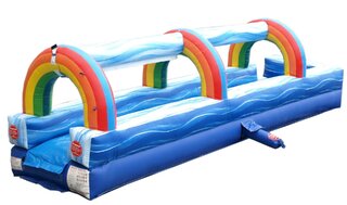 30 ft  rainbow slipper slide