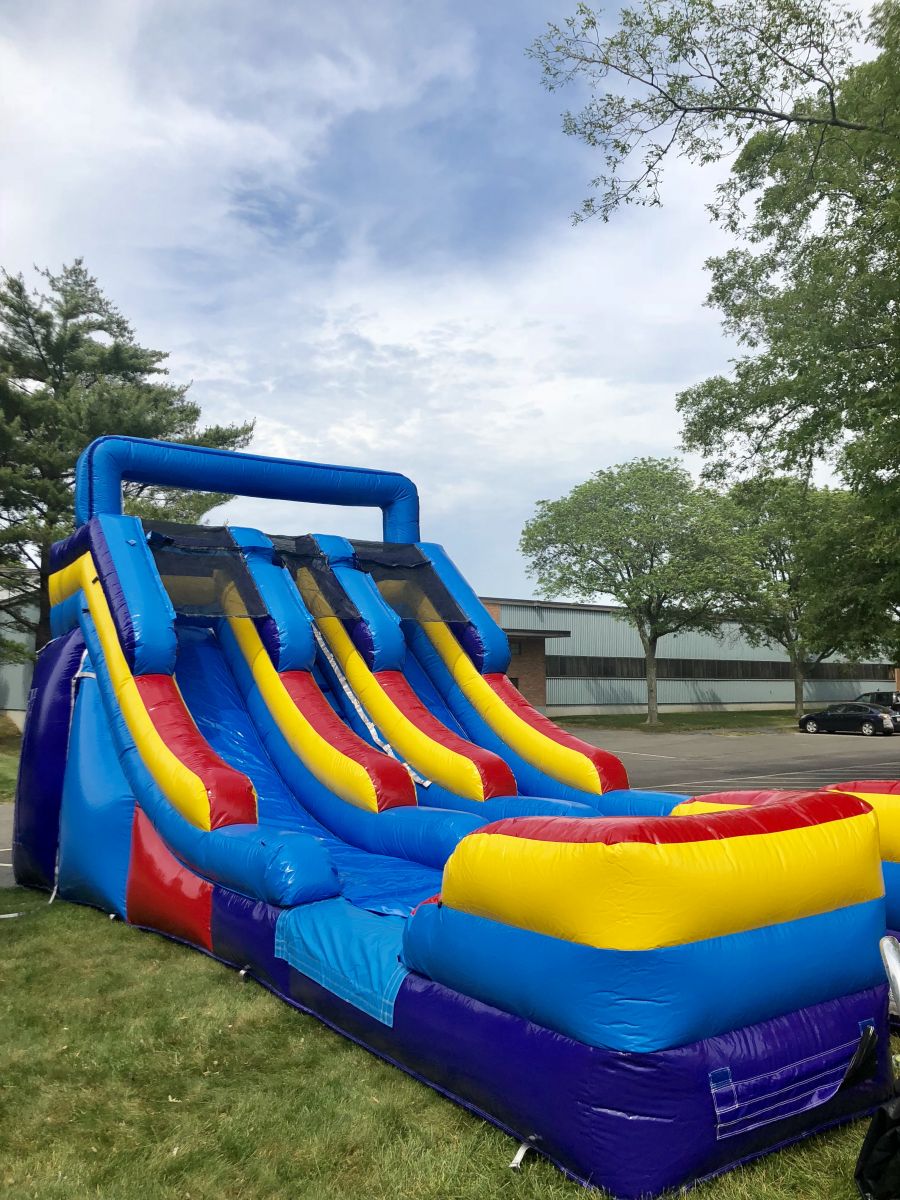 Double Splash Dry Slide Inflatable Game Rentals | BusyBeeJumpers.com ...