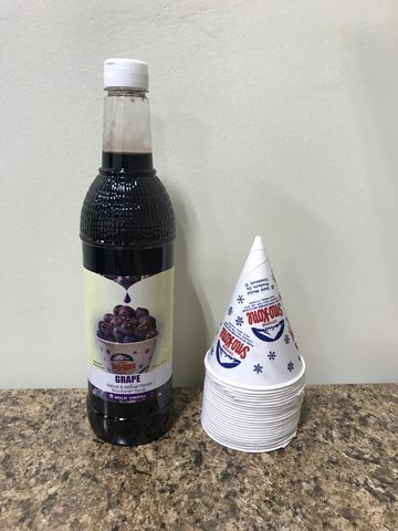 Sno Cone supplies for 50 people - Grape