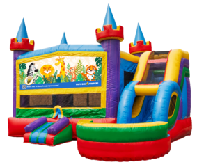 Safari Combo Bounce House	