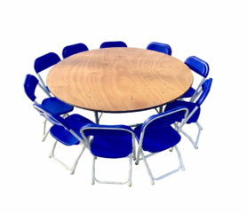 Kiddie Tables and Chair Package - Blue