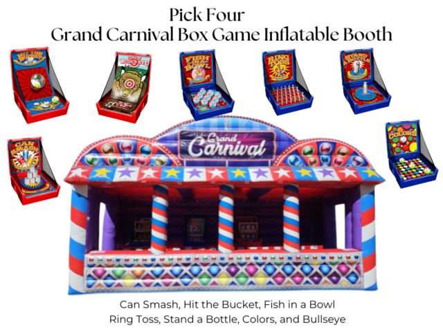 Carnival Box Game Inflatable + Games