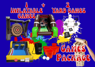 1 Inflatable Games and 2 Yard Games