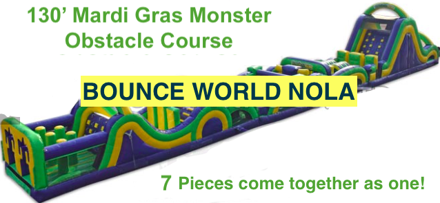   Mardi Gras Monster (125' Obstacle Course)