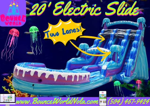 20 ft Electric Slide (dual lanes, pool)