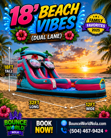 18 ft Beach Vibes (dual lanes, landing)