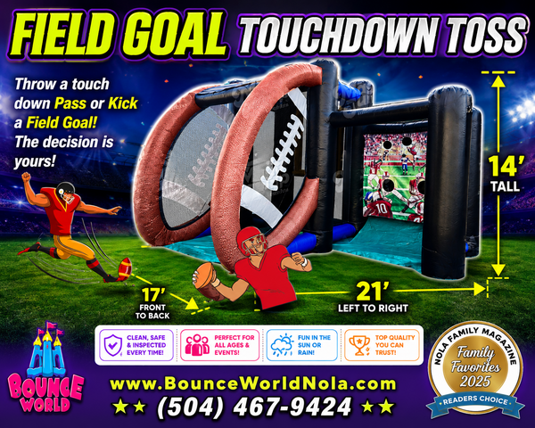  Football Field Goal and Touchdown Toss